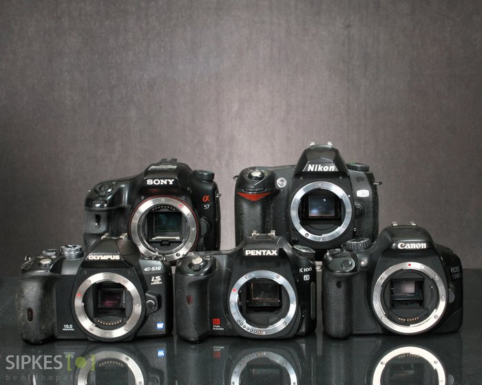 Canon, Nikon, Olympus, Pentax, Sony 5 Diverse body's - Zie omschrijving (parts) Digitalt speilreflekskamera (DSLR)