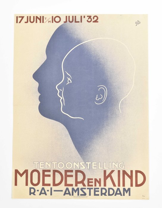 J. van Woerkom - Tentoonstelling Moeder en Kind - Années 1930