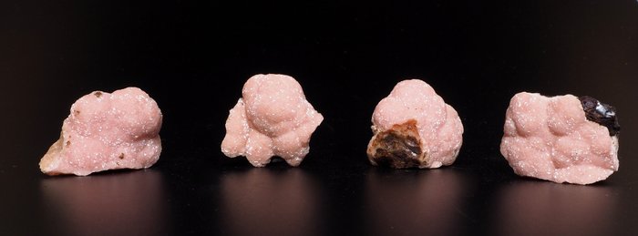 Rhodochrosit Kristalle auf Muttergestein - Höhe: 2.5 cm - Breite: 3.5 cm- 150 g