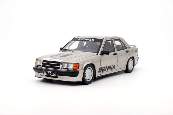Otto Mobile 1:18 - Modelauto - Mercedes Benz 190E 2.3 16V - Senna Nürburgring cup - Limited edition