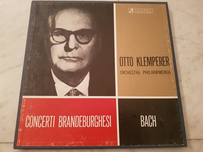 otto klemperer - concerti brandeburghesi    bach - LP-box set - Första pressning - 1962