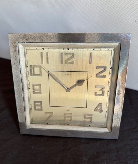桌钟和座钟 - Swiss Design - 艺术装饰 - 镀银, 黄铜 - 1920-1930