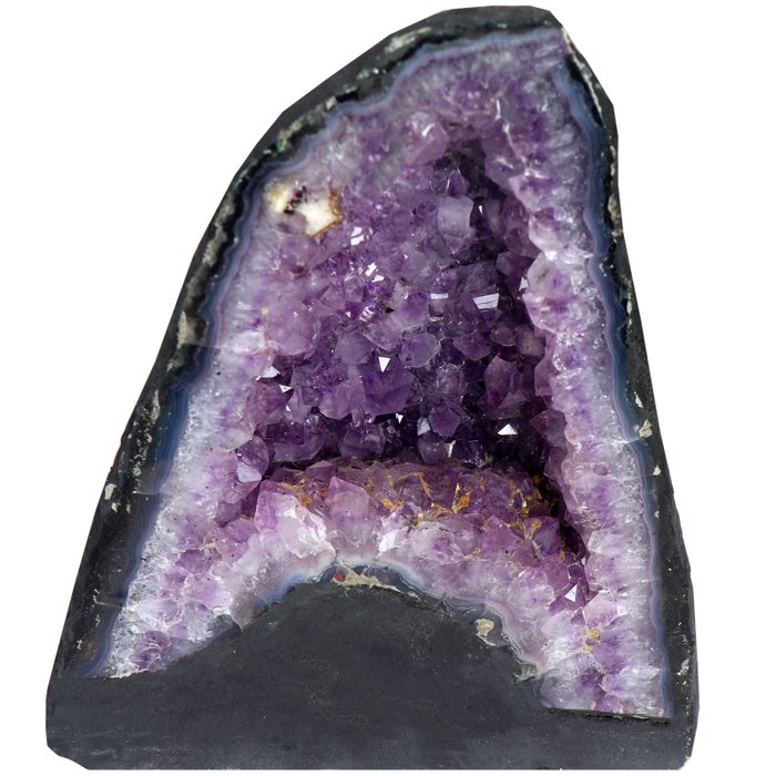 無保留 - 品質 - “閃閃發光”紫水晶 - 19x14x9 cm 晶洞- 2.5 kg