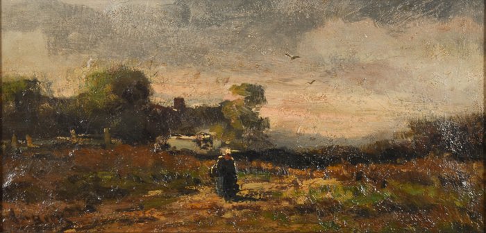 Antony Beek (1882-1954) - Lady on the heath