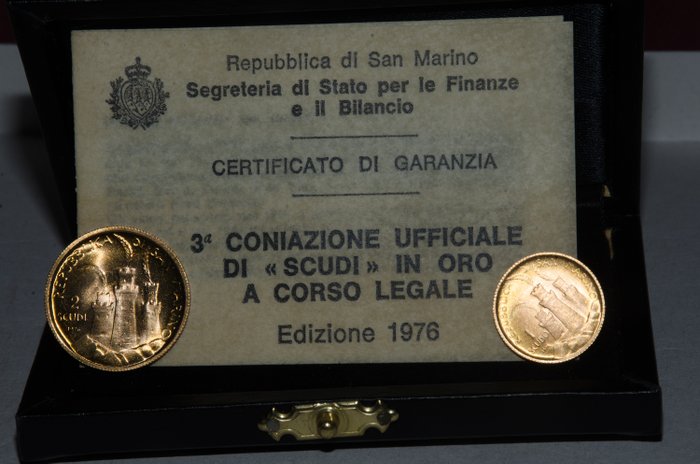 San Marino. 1 Scudo / 2 Scudi 1976