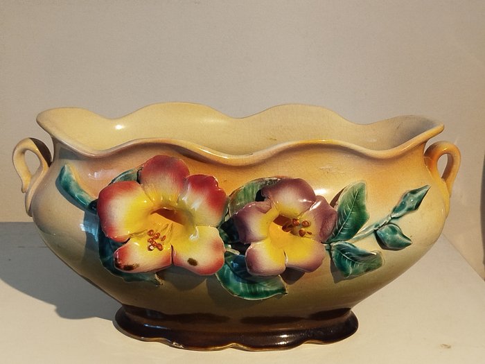 Fives Lille - Gustave de Bruyn (France) - Jardinière - Vaso a balaustra  - Ceramica