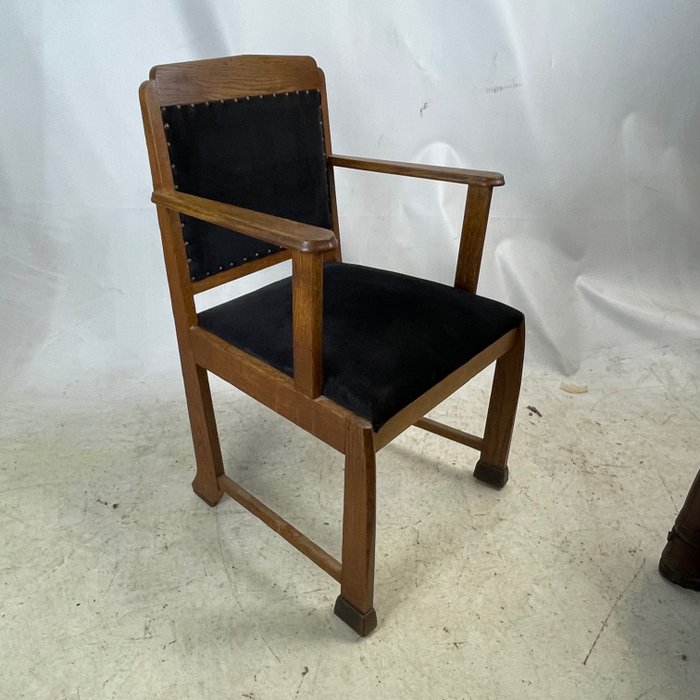 Amsterdam school style desk chair - 椅子 - 橡木