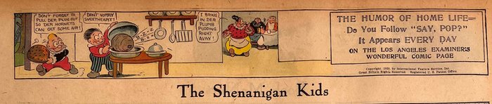 Knerr - 6 Offset Print - The Shenanigan Kids / The Katzenjammer Kids - The Shenanigan Kids By Knerr + Boob Mc Nut - 1920