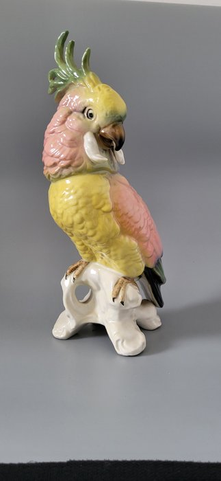 Porzellanmanufaktur Karl Klette - Figur - Grand Perroquet - Porselen