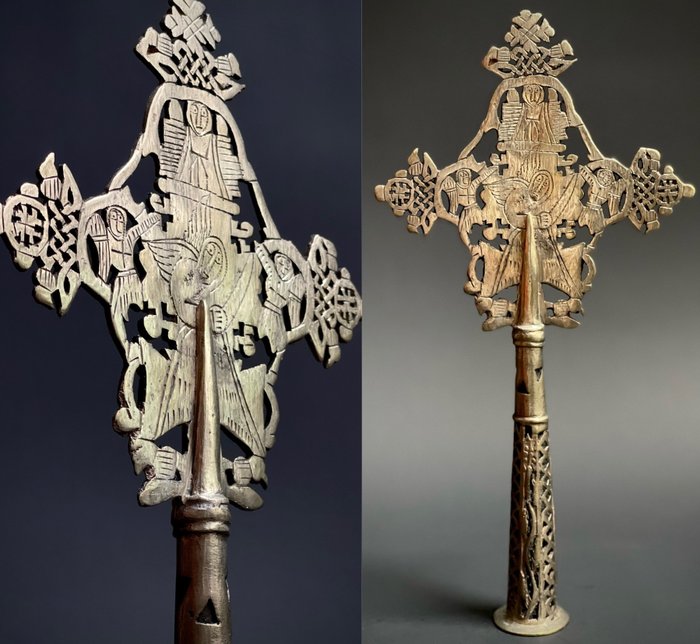 十字架 (1) - 科普特 - 银、铜和镍的合金 - 1970-1980