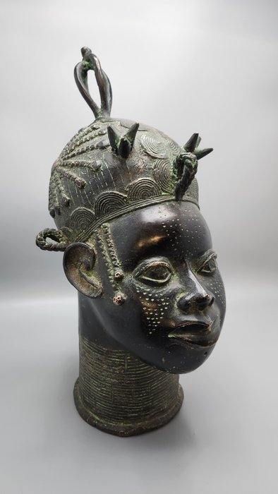 suveränt kungligt huvud - bini/edo - Nigeria  (Utan reservationspris)