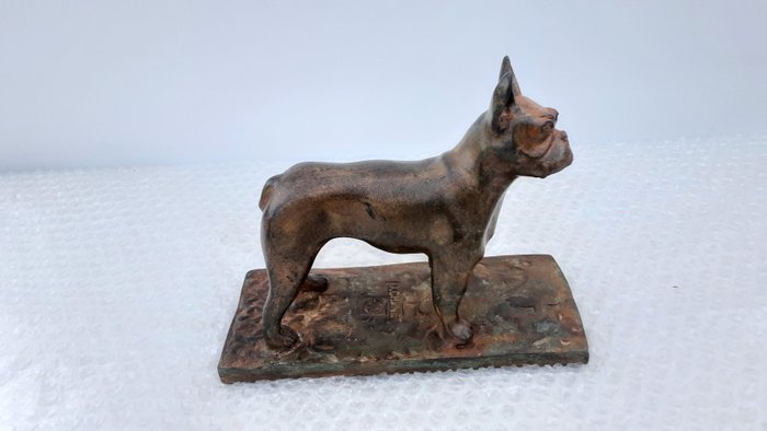 P. Chenet - Statuetta - Bulldog - 20 cm - Bronzo