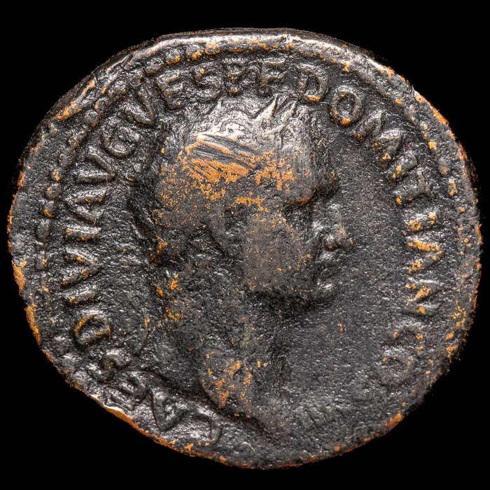 罗马帝国. Domiciano como César (70-81 d.C.). As Roma, 80-81 d.C. - Aequitas  (没有保留价)