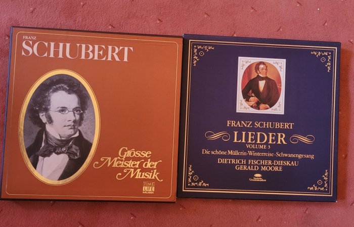 Franz Schubert - Lieder/Grosse Meister der Musik - Flere titler - Boks sett - 1972