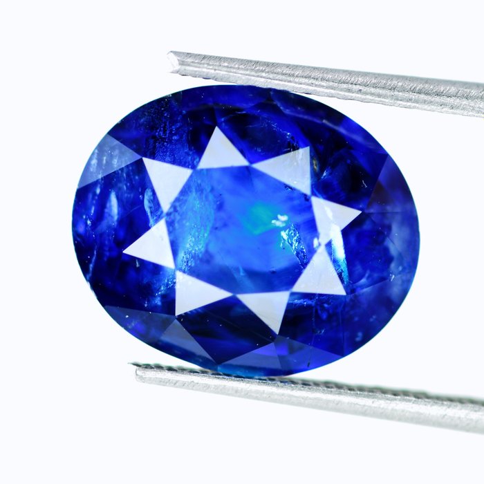 1 pcs  蓝色 蓝宝石  - 6.51 ct - 国际宝石研究院（IGI） - 无需加热，无需处理 蓝宝石