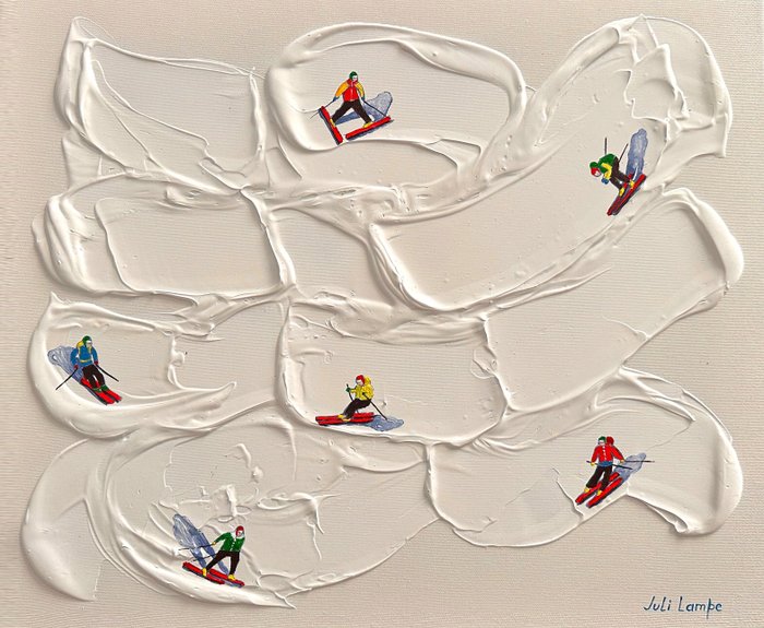 Juli Lampe (1980) - Ski Lovers in the snowy expanses.