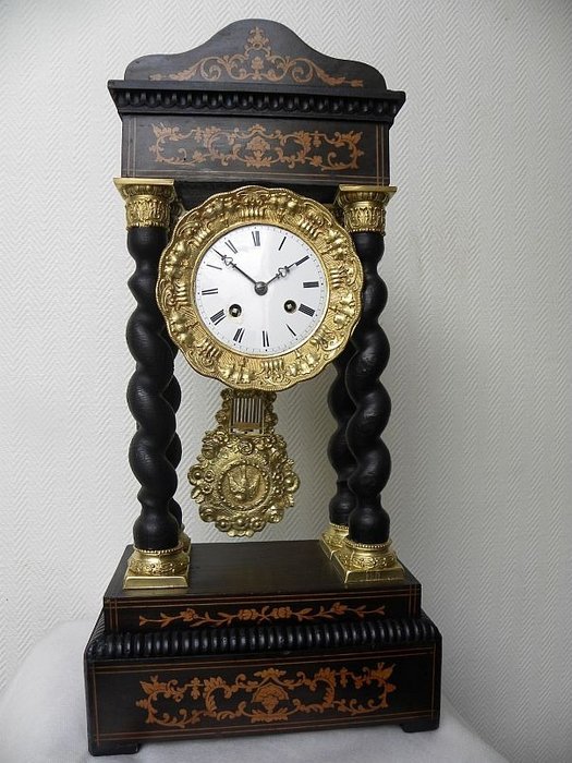 门廊时钟 - 木, 镀金青铜 - 1850-1900