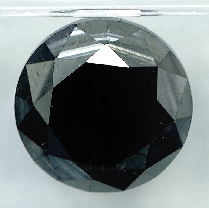 Diamant - 7.01 ct - Brillant - Black - N/A