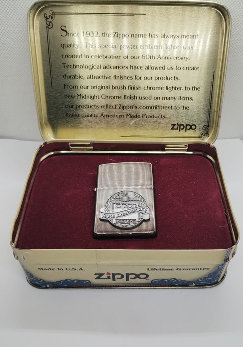 Zippo - 60th Anniversary - Öngyújtó - Króm