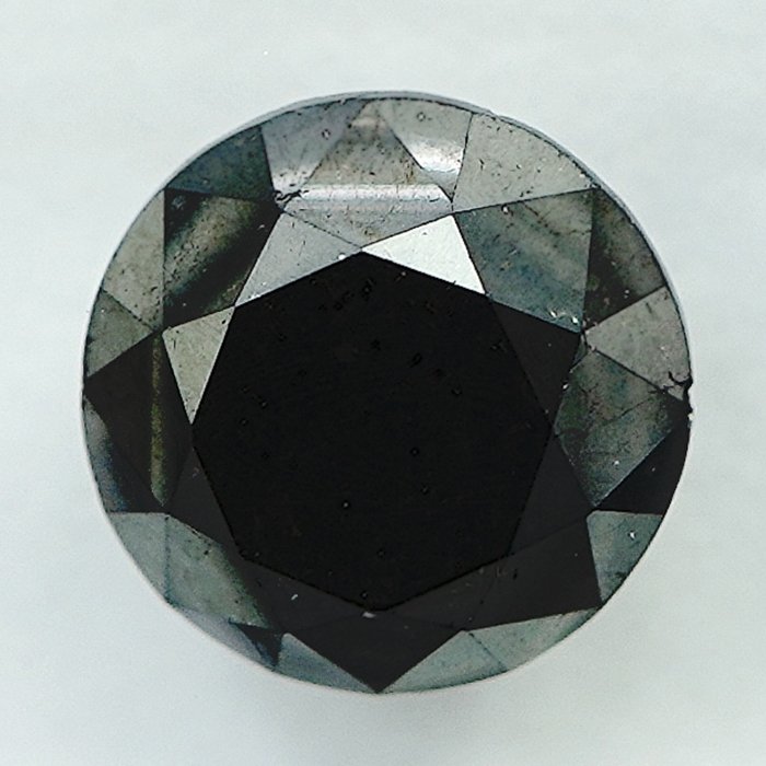钻石 - 2.52 ct - 明亮型 - Black - NO RESERVE PRICE