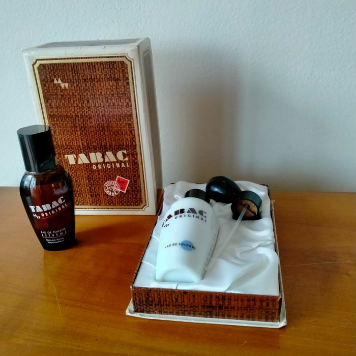 Maurer & Wirtz - Parfümös üveg (2) - Eredeti dohány - Karton, Szatén, Üveg
