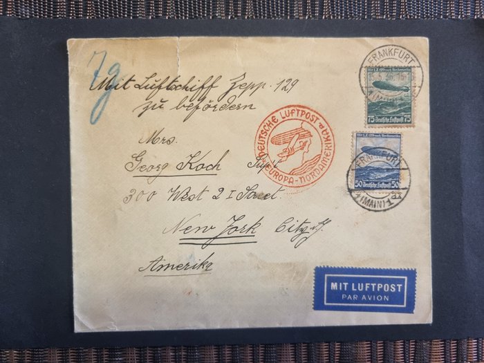 Duitse Rijk  - Zeppelin-brieven