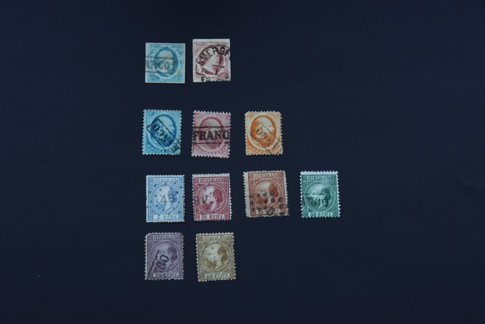 Netherlands 1852/1894 - Various classic series - NVPH 1,2, 4-6, 7-12, 30-33, 34-47