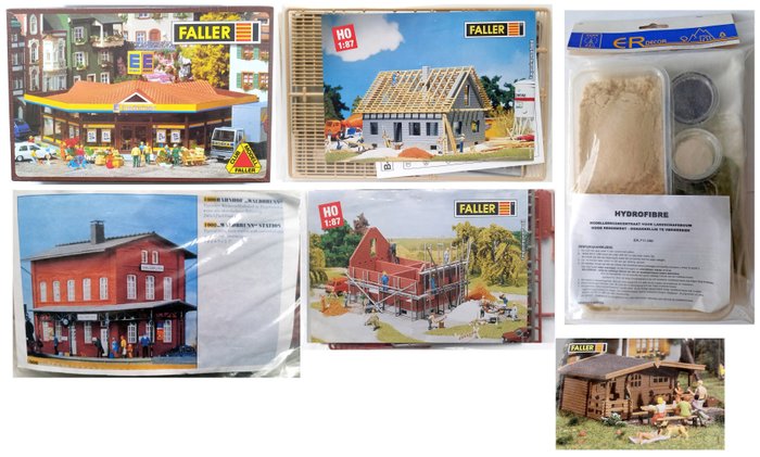 Faller, Pola, ER-Decor H0 - Paesaggio di modellini di treni (6) - Kit di costruzione