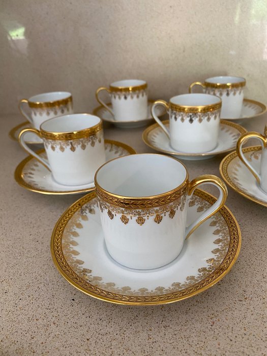 Limoges - Coffee set for 6 (6) - Porcelain