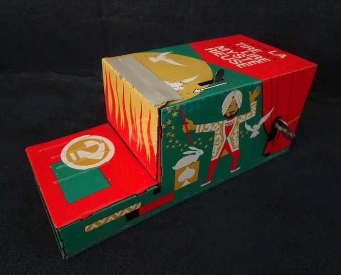 Joustra - Felhúzható játék Titokzatos doboz / mágikus malacpersely - 1950-1959 - Franciaország