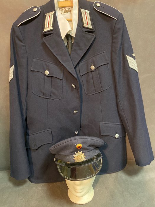 Alemanha - Polícia Militar - Uniforme militar - Ex-uniforme da polícia, Alemanha Ocidental de Hamburgo