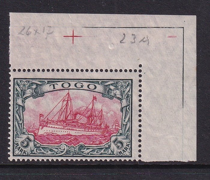 Deutsche Kolonien - Togo 1914 - Genehmigt: Bothe BPP. - Michel: 23