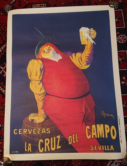 Leonetto Cappiello - Cartel Cervezas Cruz del Campo ,Cappiello ,Sevilla ,CAC 1980 ,ved fotos - Década de 1980