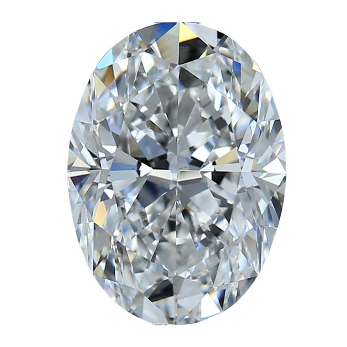 1 pcs Diamant - 5.01 ct - Oval - E - VS2