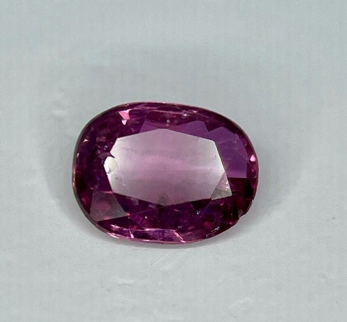 1 pcs 紫色, 红色 红宝石 - 0.65 ct
