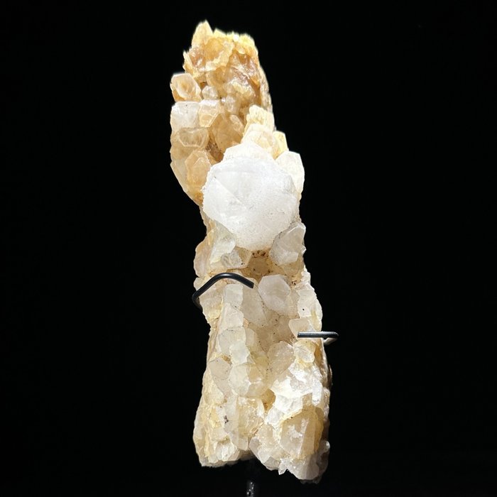 无底价 - 定制支架上美丽的水晶簇 - 水晶群 - 高度: 21 cm - 宽度: 4 cm- 1600 g - (1)