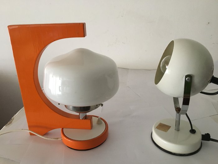 Bordslampa - Två vintage lampa