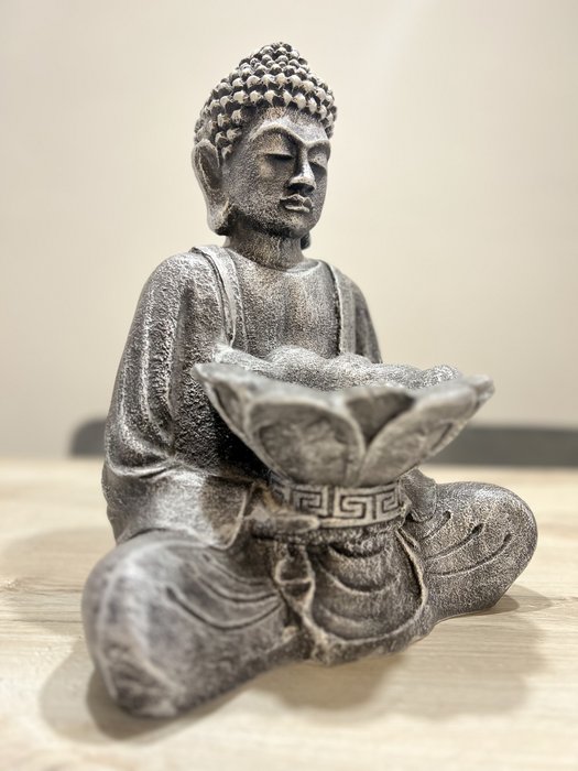 Marco Caramusco 1994 - Statuetă - Silver Buddha XL - Rășină/Poliester