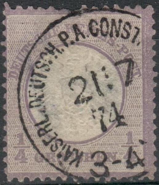 Alemania - Oficinas en el extranjero 1872 - Oficina de correos en el extranjero - TURQUÍA - Michel 2016 - Nr. V16