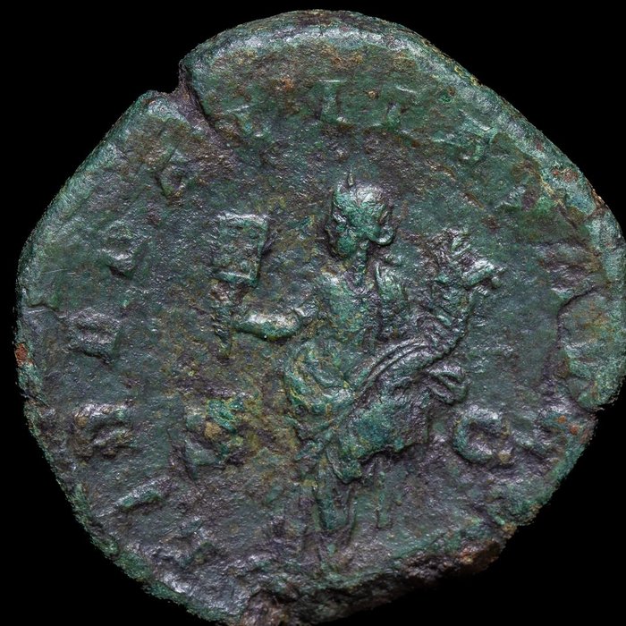 Impreiu Roman. Filip I (AD 244-249). Sestertius Roma - Liberalitas  (Fără preț de rezervă)