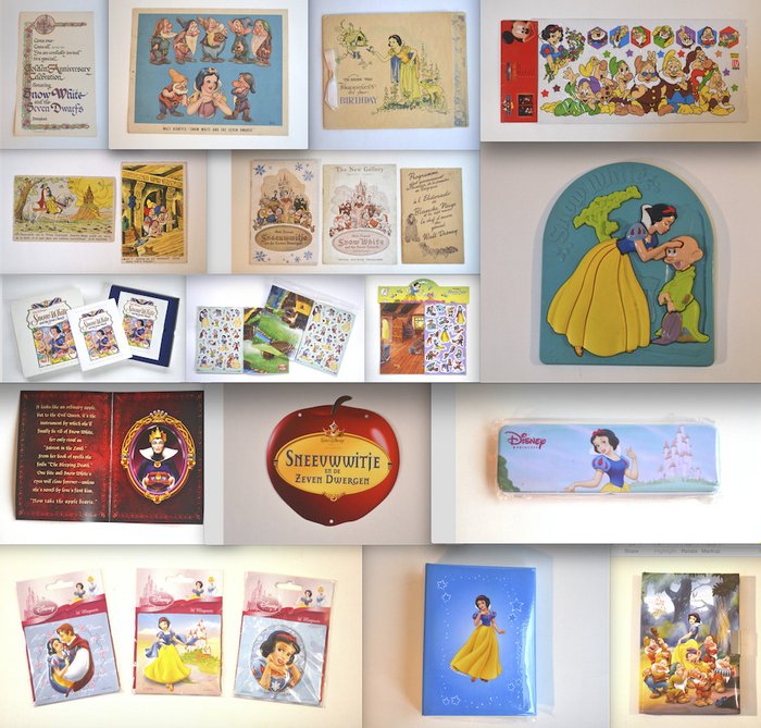 Snow White & The Seven Dwarfs - Over 25 Snow White pieces of merchandise
