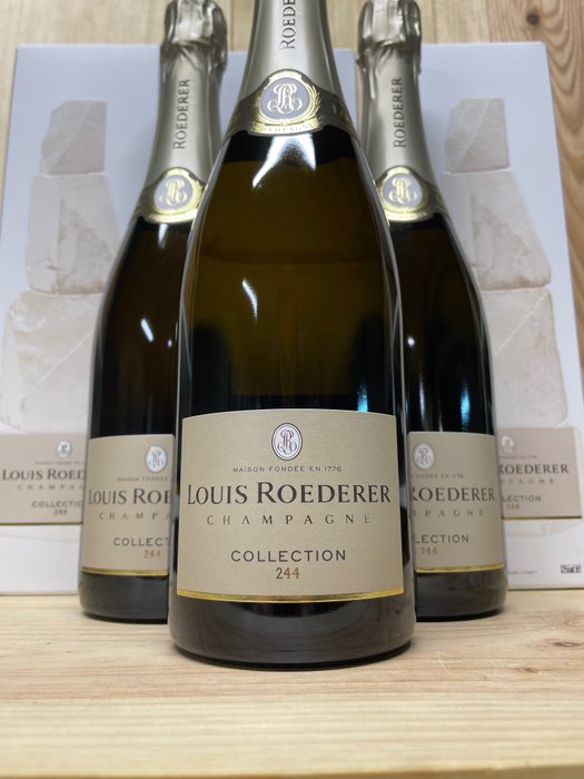 Louis Roederer, Collection 244 - Champagne - 3 Flessen (0.75 liter)