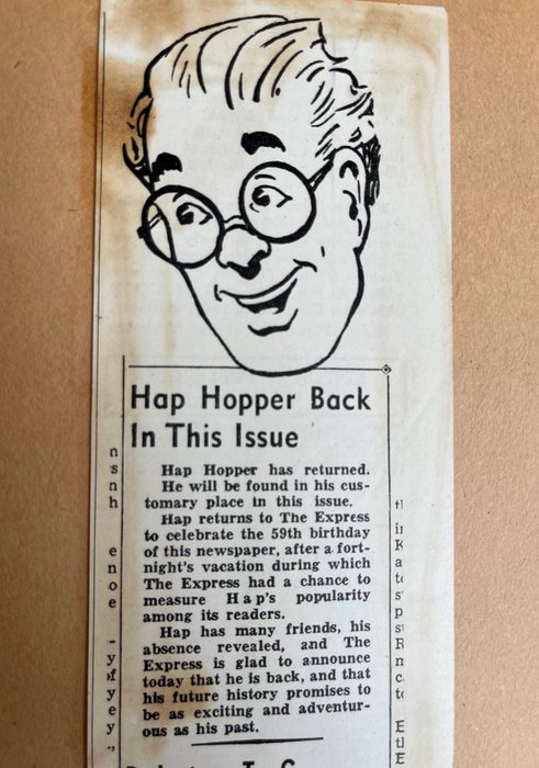 Hap Hopper - scrap-book album with complete run 1940-1941 - 1 Album - 1940/1941