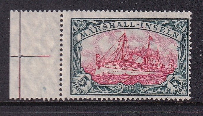 Império Colonial Alemão - Ilhas Marshall 1916/1919 - Tema: Navios. - Michel: 27