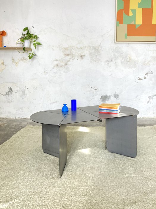 Matteo Giustozzi - Centre table - "120+" - raw sheet metal - iron
