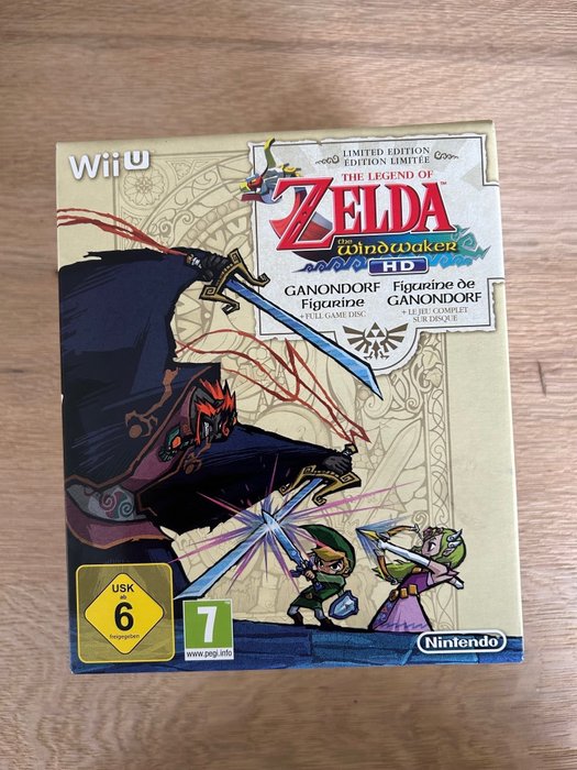 Nintendo - Wii U - The Legend of Zelda: The Windwaker Figure + Game - Videospiel (1) - In der original verschweißten Verpackung