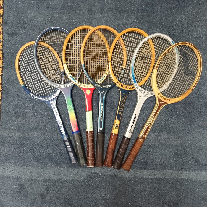 Mooie partij retro houten tennis raquets (7 stuks) - Tenis - Rakieta tenisowa