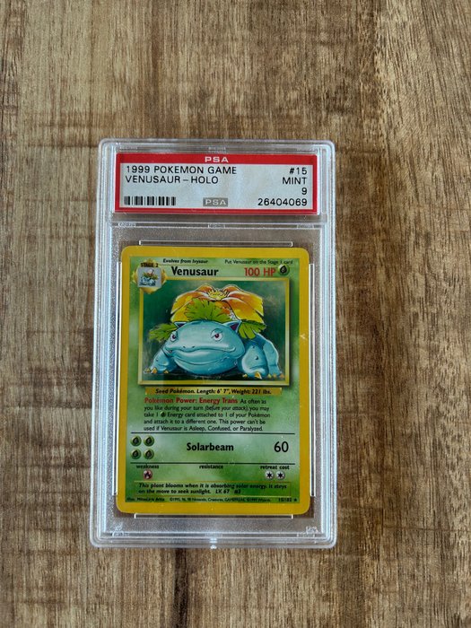 WOTC Pokémon - 1 Graded card - Venusaur - PSA 9