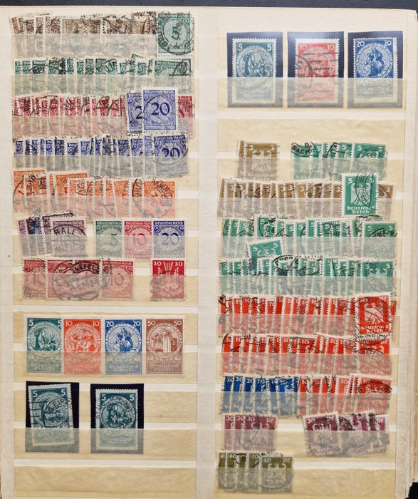 REICH 1920/1945 - High-quality lot with many special features and (hidden) higher values in old Schaubek cover - Michel