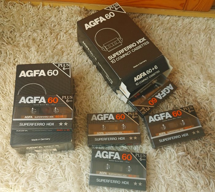 Agfa - Superferro HDX 60+6 - Leere Audiokassette